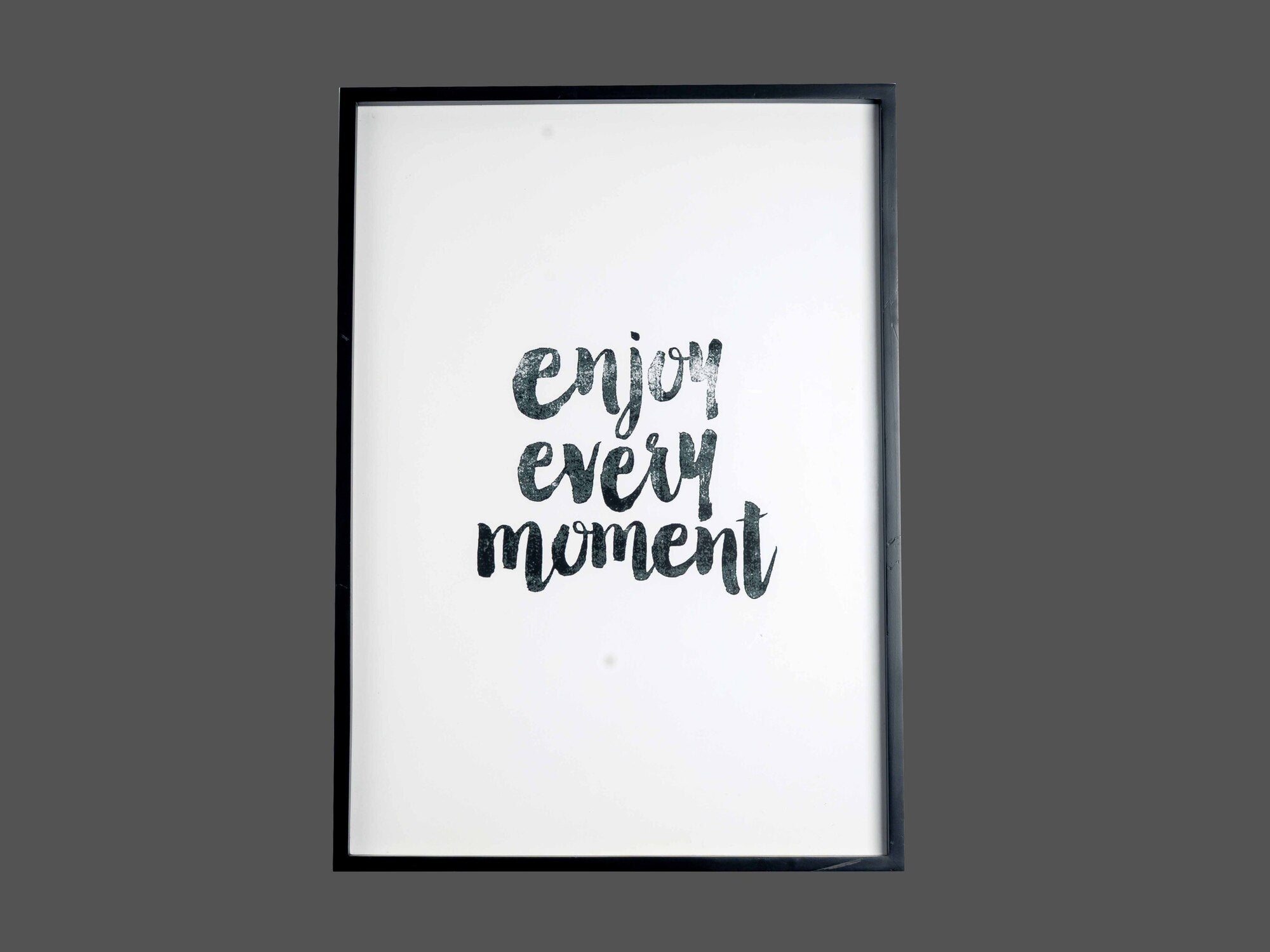 Fir Framed Wall Art w/ Tree Rings and Words Image, Styles 2