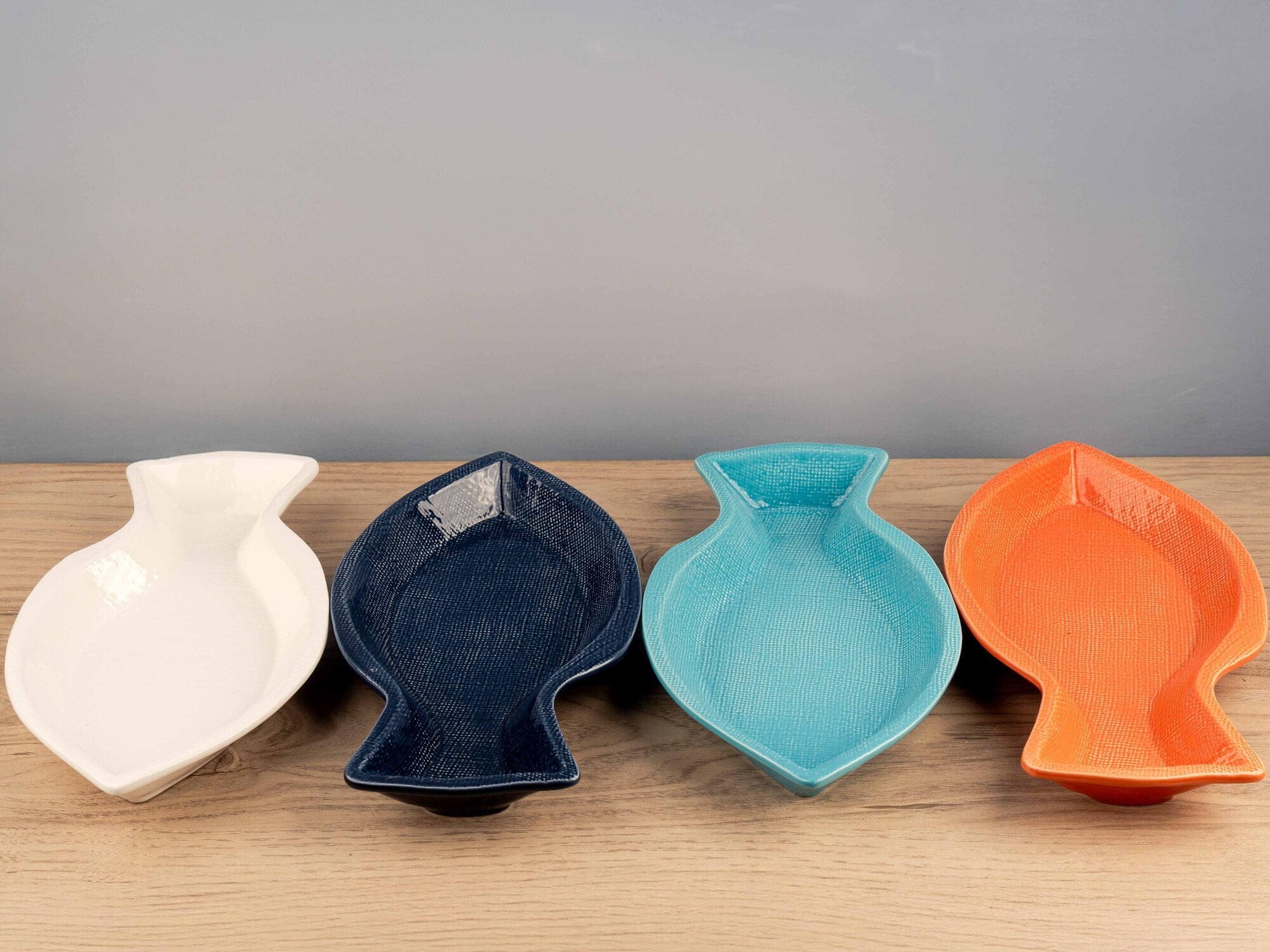 Dolomite Fish Plate, Set of 4