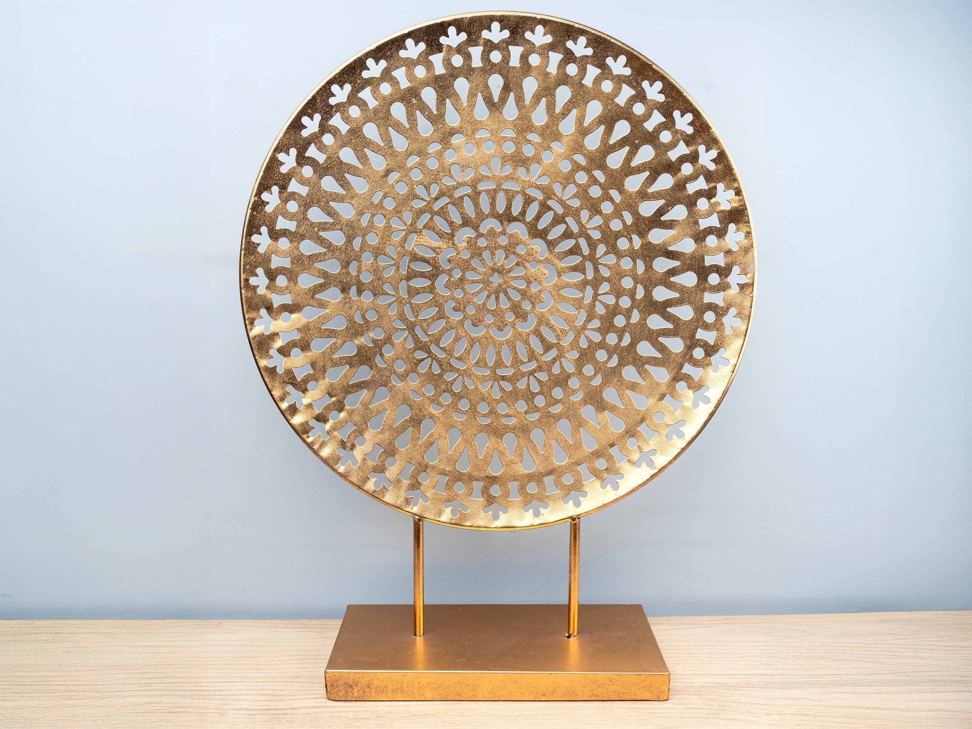 Vintage Hollowed Out Ornament, Gold, Large