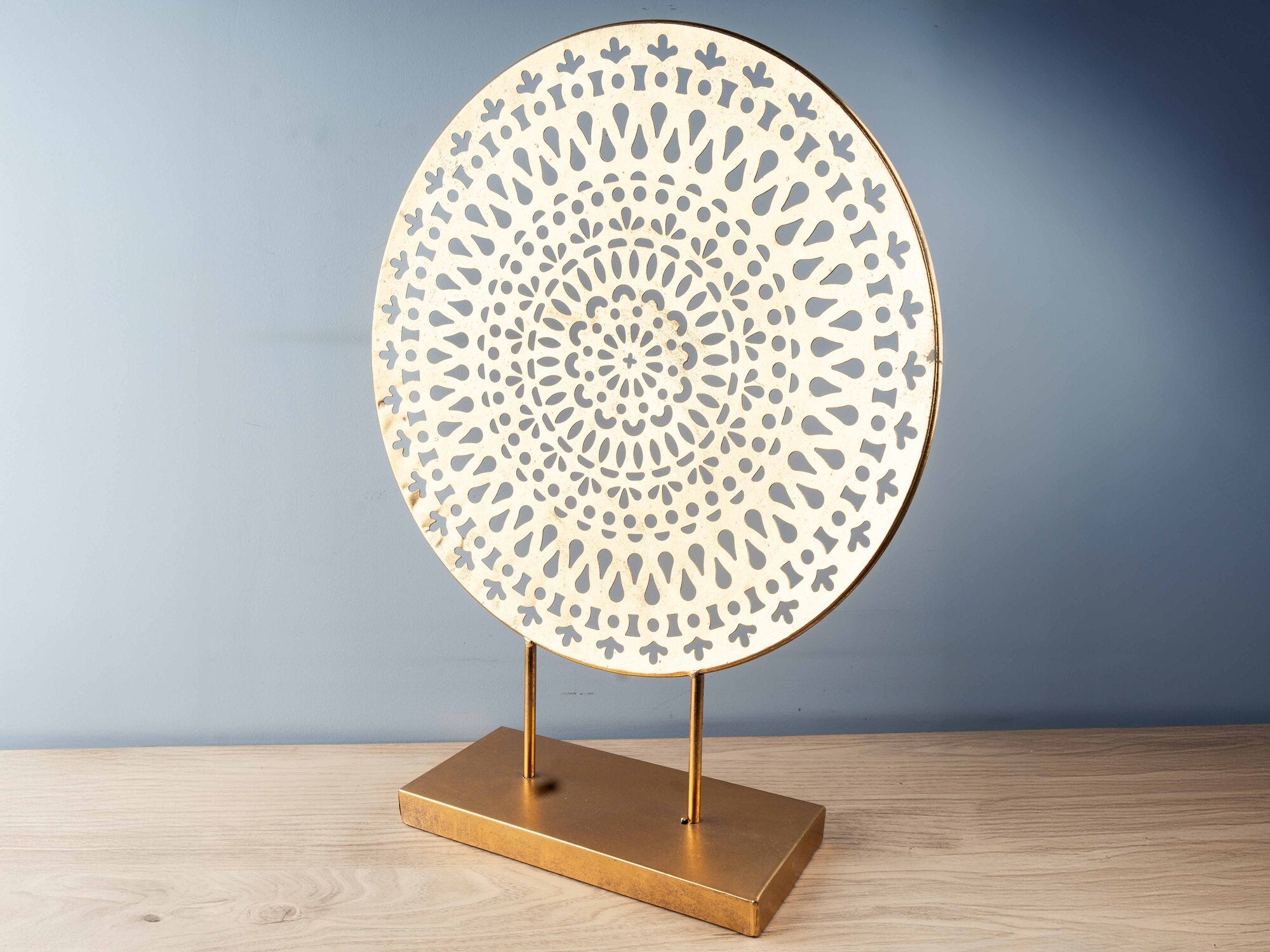 Vintage Hollowed Out Ornament, Gold, Small