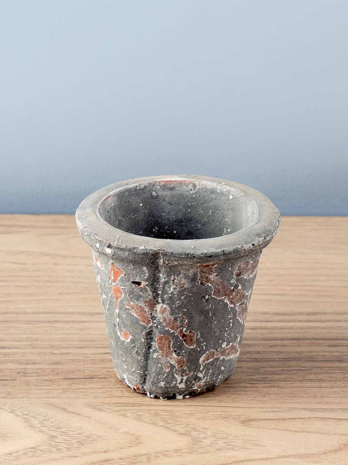 Clay Pot, Distressed Finish, 4 Styles, Holds 3" Pot (Each One Will Vary)