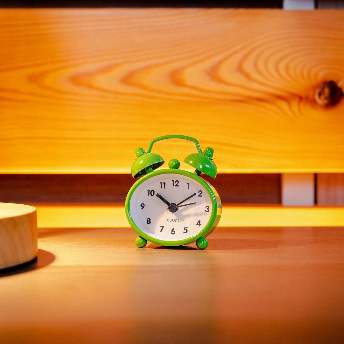 Metal Mini Alarm Clock, Green