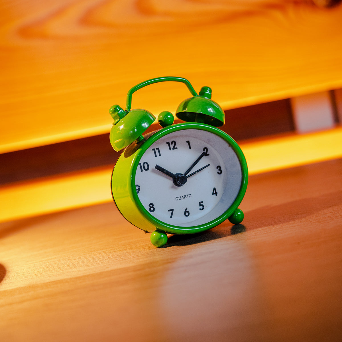 Metal Mini Alarm Clock, Green