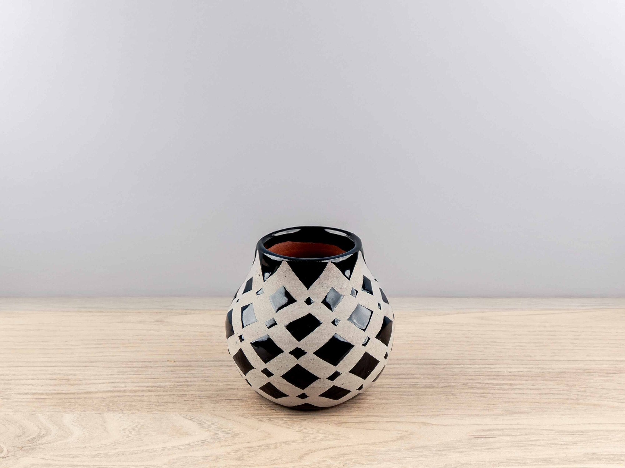 Terra-cotta Handmade Vase, Black