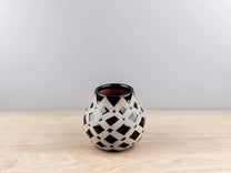 Terracotta Handmade Vase, Black