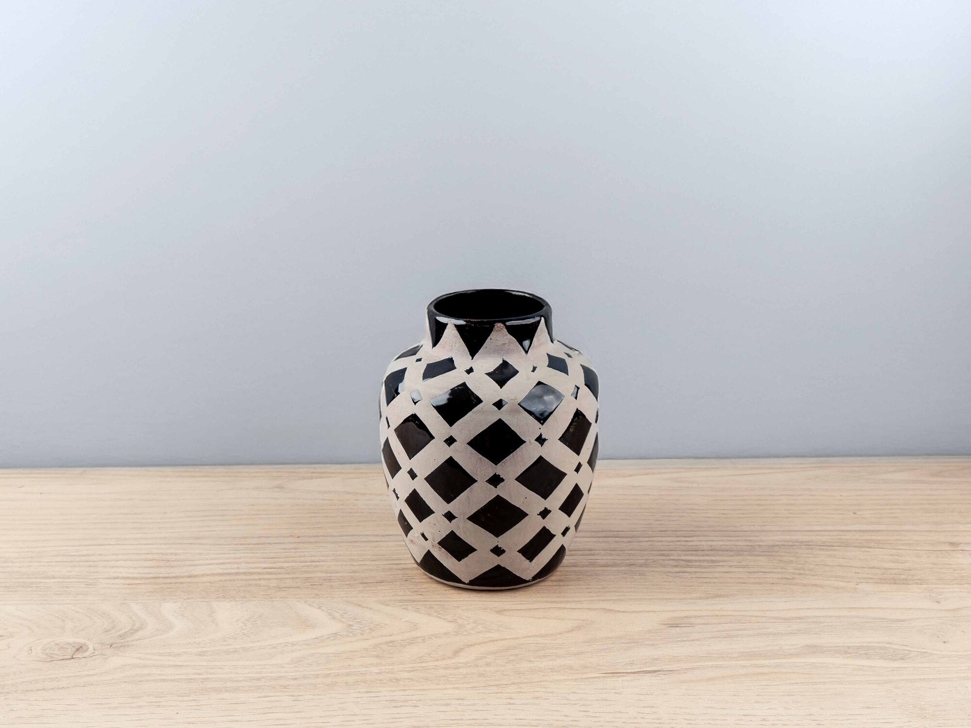 Terra-cotta Handmade Vase, Black