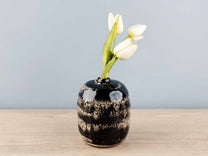Terracotta Handmade Vase, Black