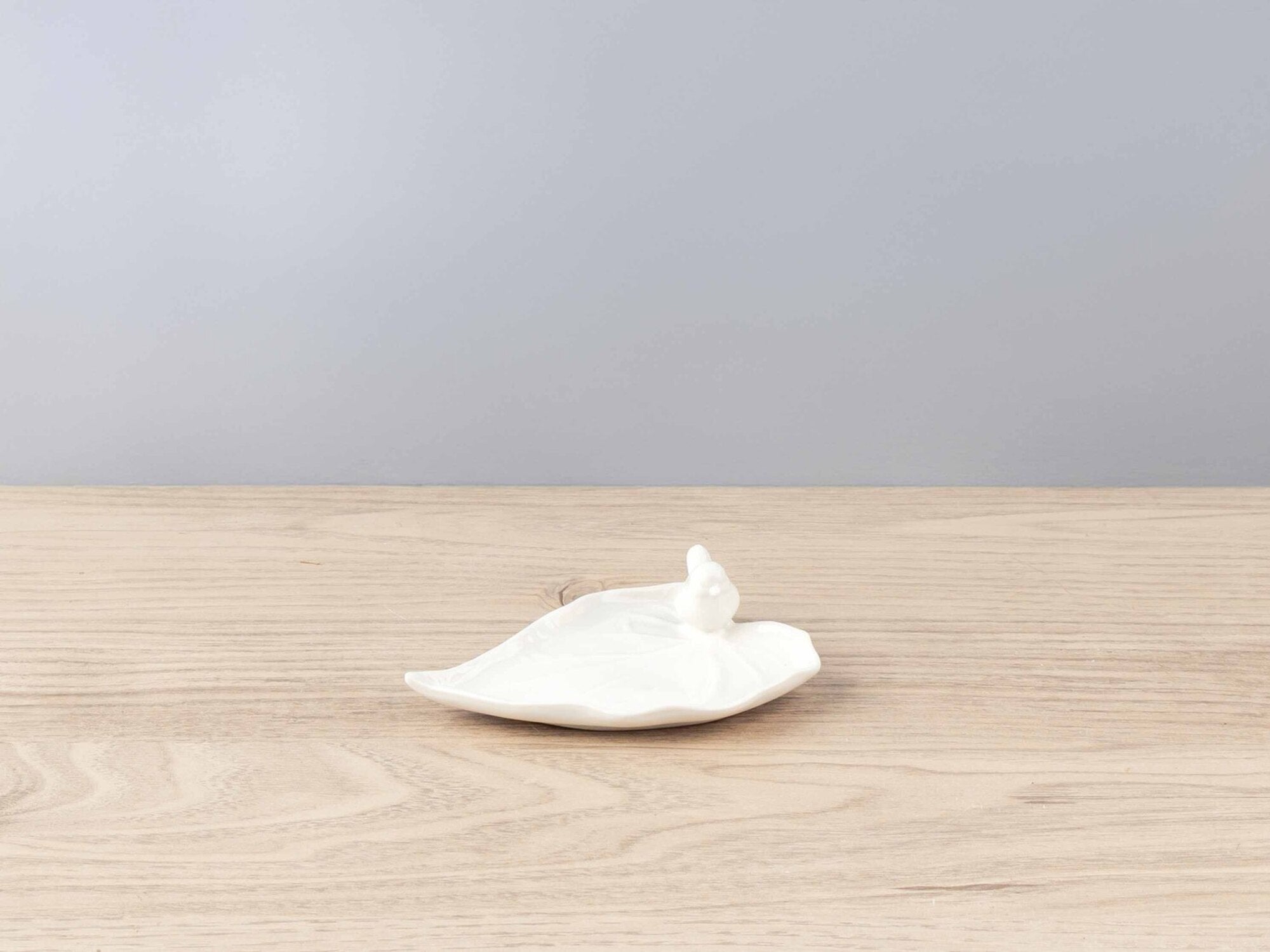 Porcelain Leaf Plate w/ Bird