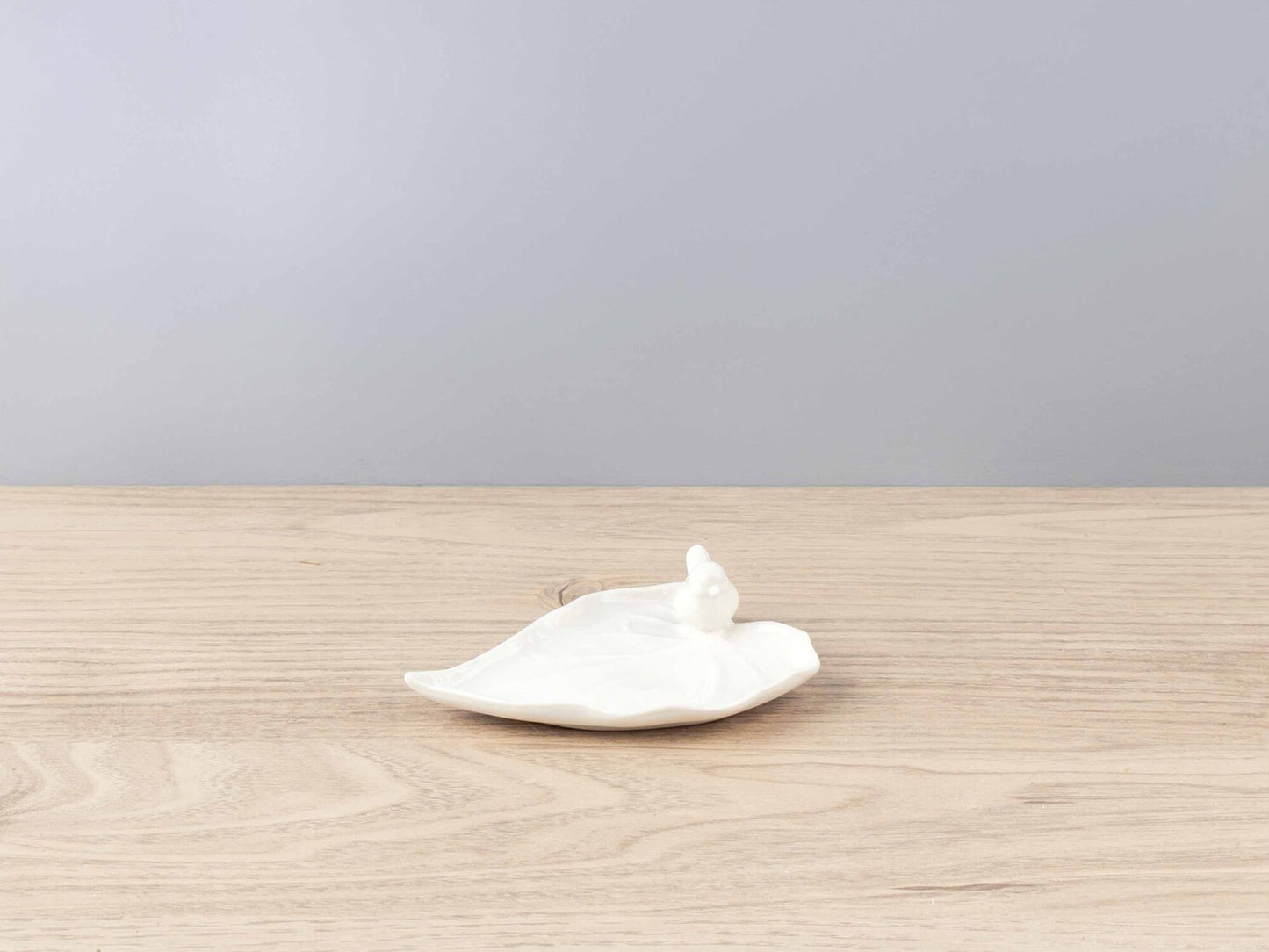 Porcelain Leaf Plate w/ Bird