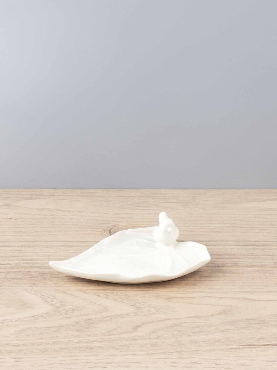 Porcelain Leaf Plate w/ Bird