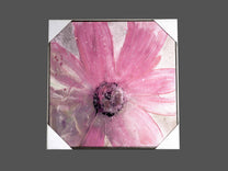 Canvas Hand-Painted Flower Wall Art, Pink, Styles 1