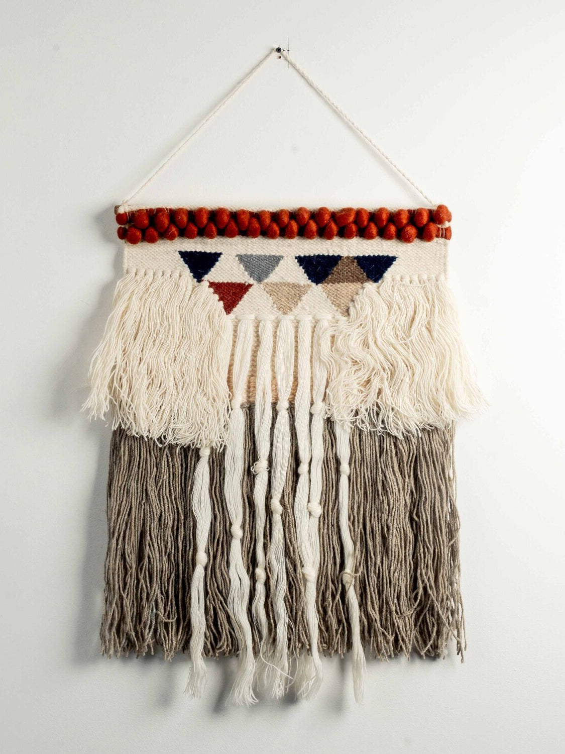 Square Wool, Kilim Pattern Wall Hanging