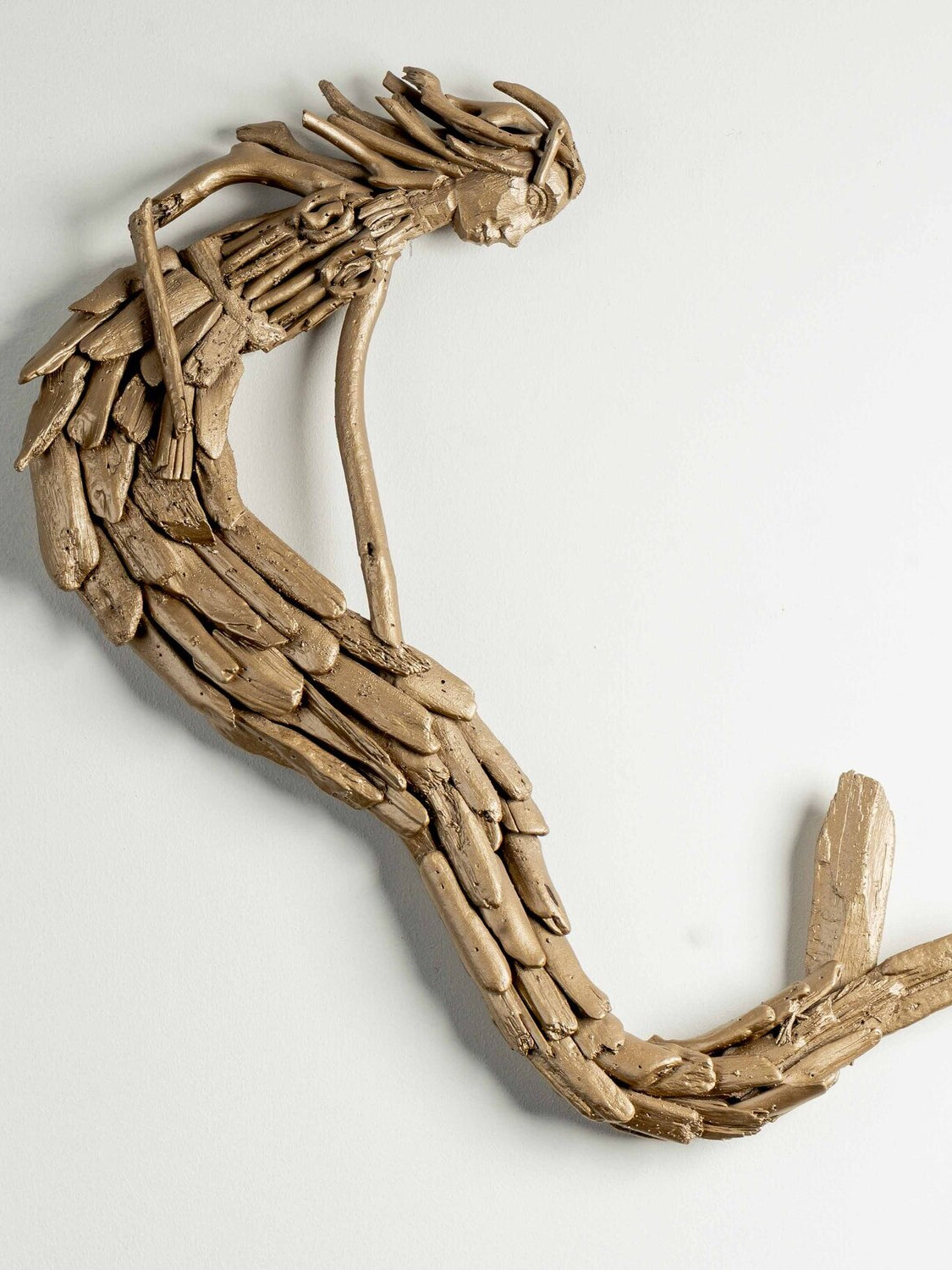 Driftwood Sitting Mermaid Wall Décor