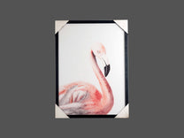PS Framed W/ Glass Flamingo Wall Art