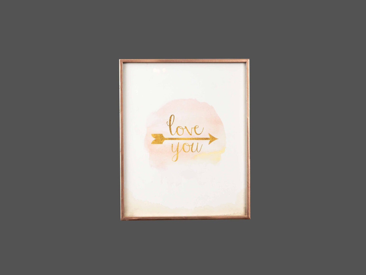 Metal & Glass Wall Art, Pink