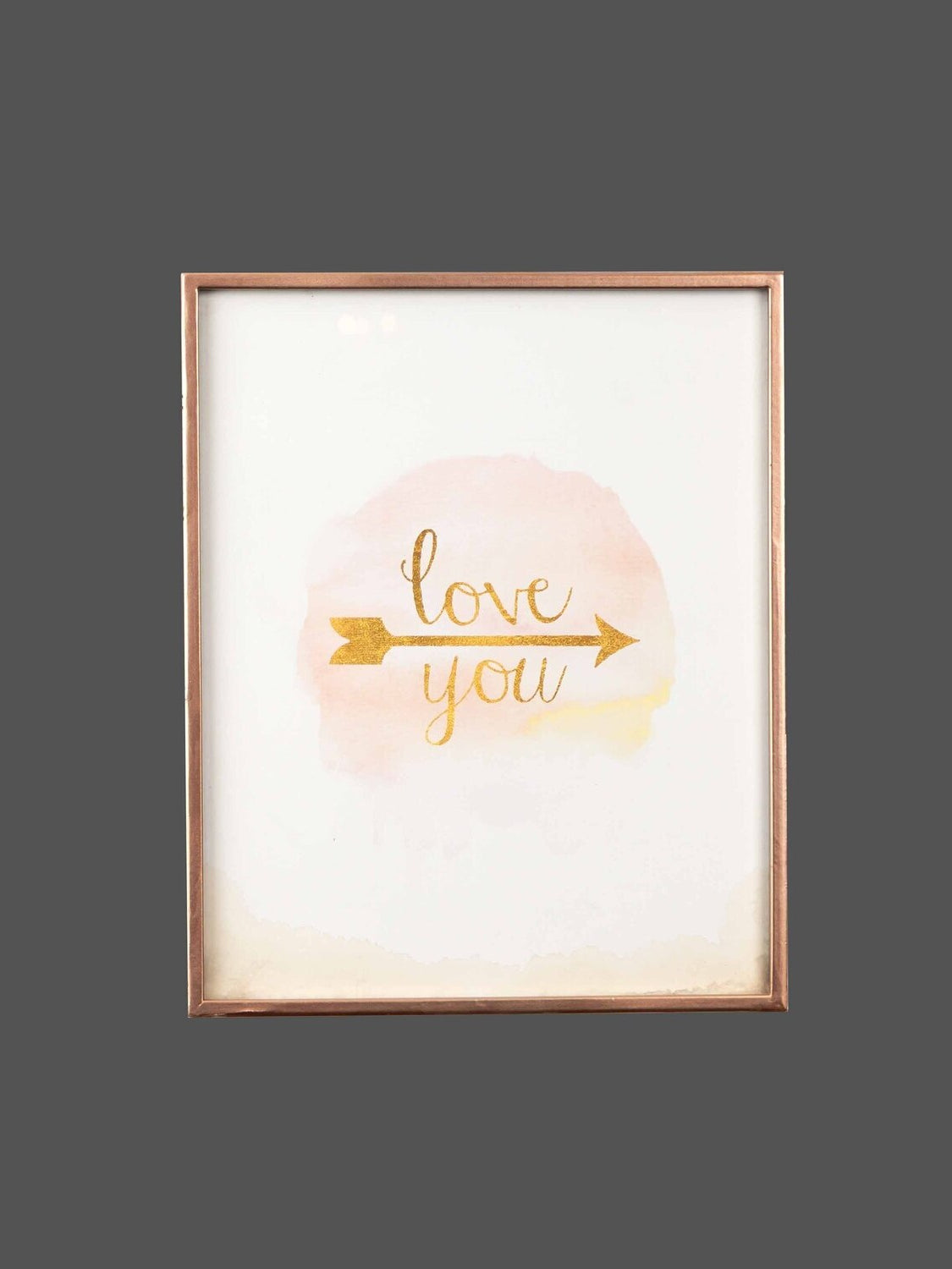 Metal & Glass Wall Art, Pink