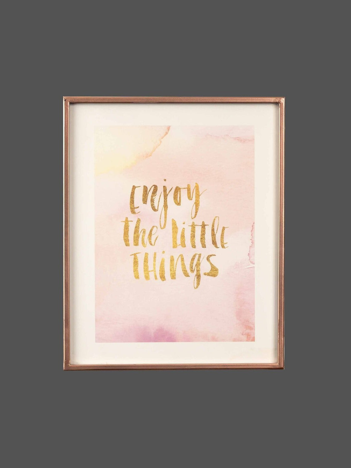 Metal & Glass Wall Art, Pink