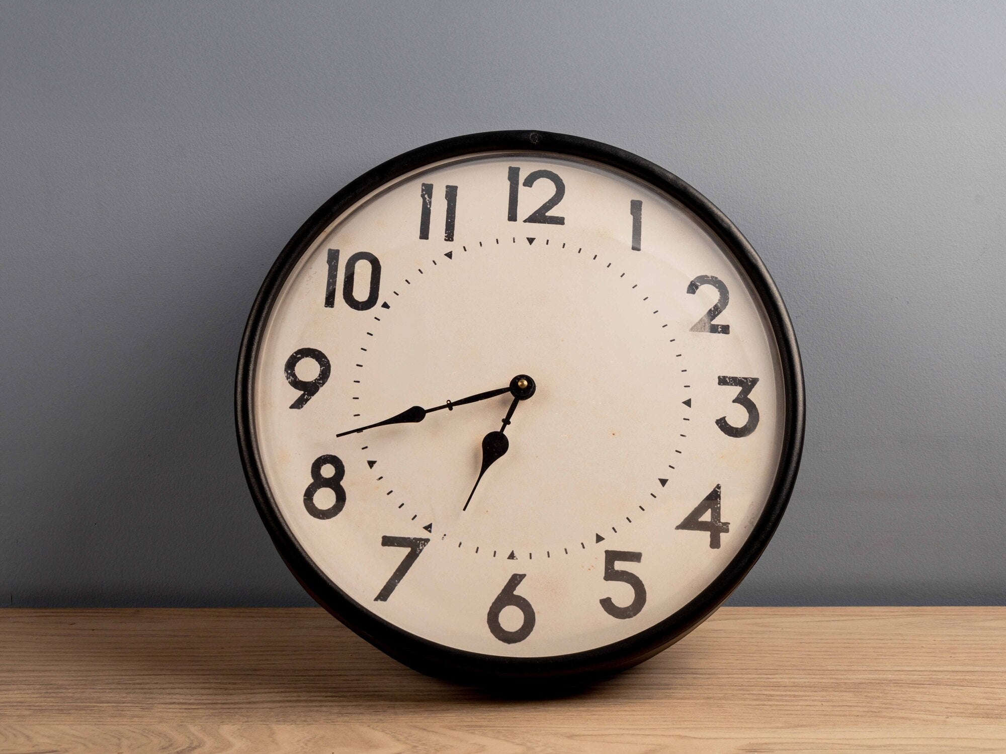 Metal Wall Clock, Black