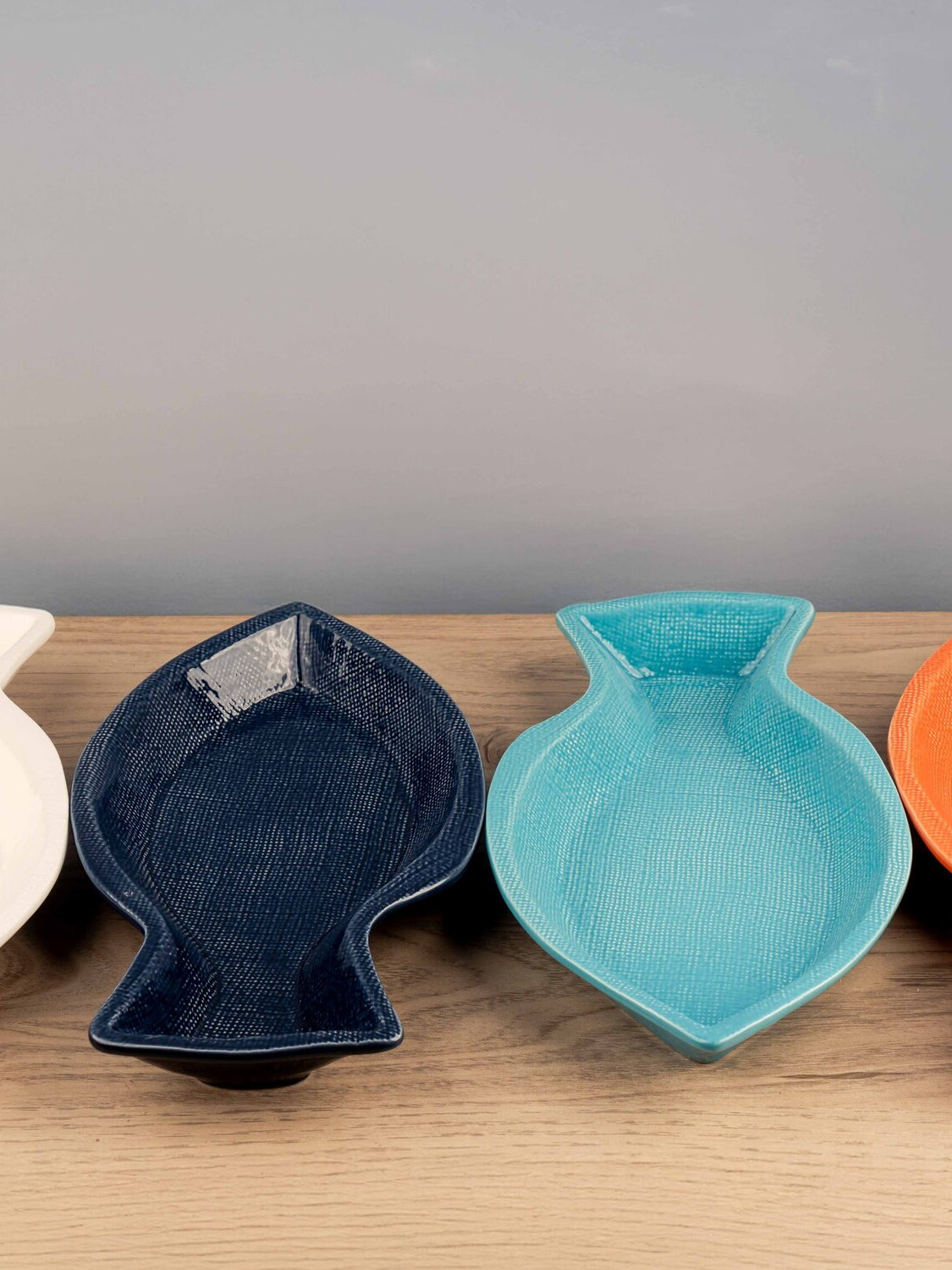 Dolomite Fish Plate, Set of 4