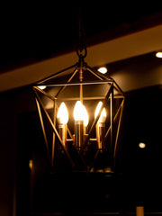 Metal Chandelier w/ 4 Lights
