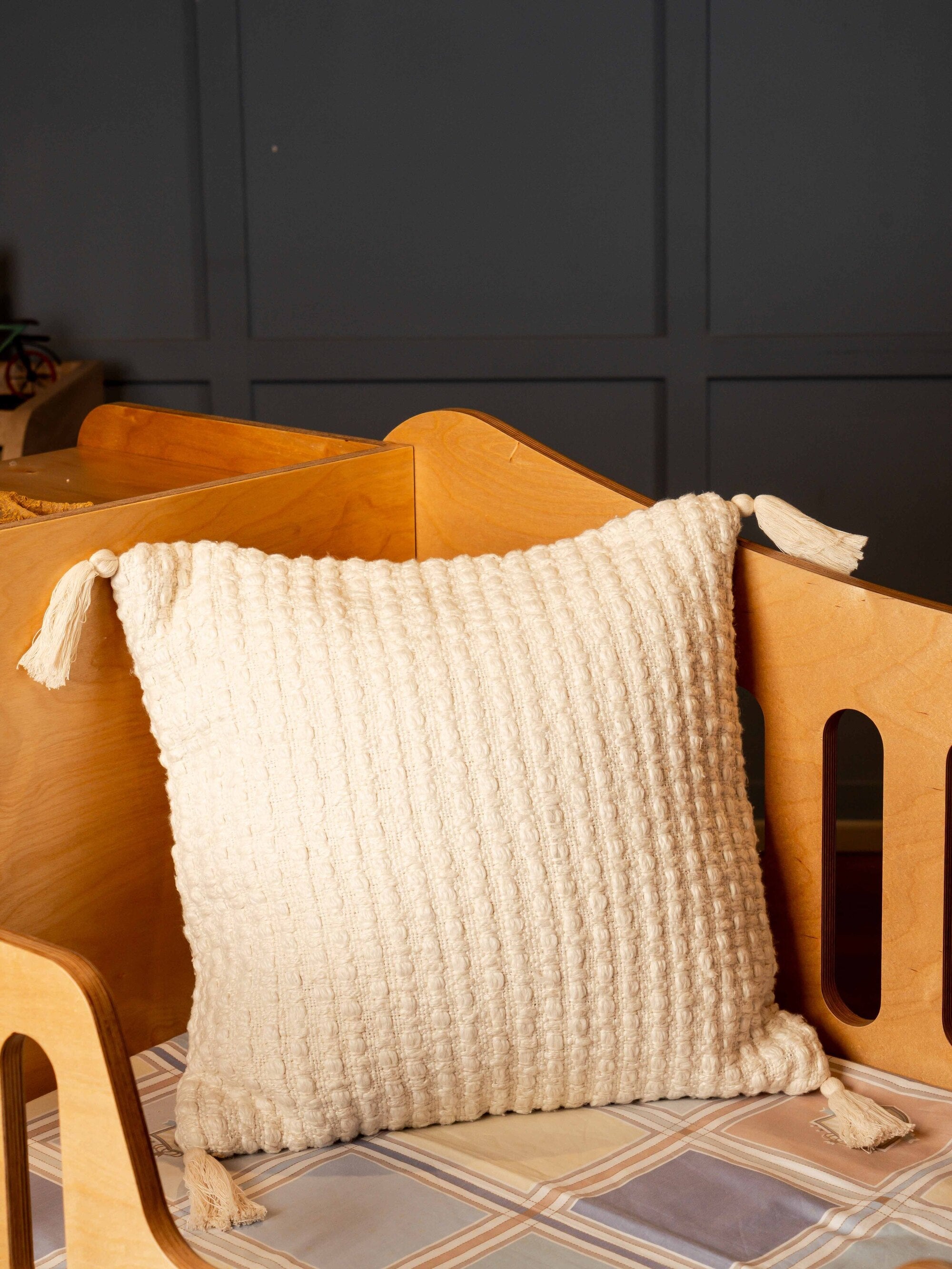 Ivory Texture With Tassle