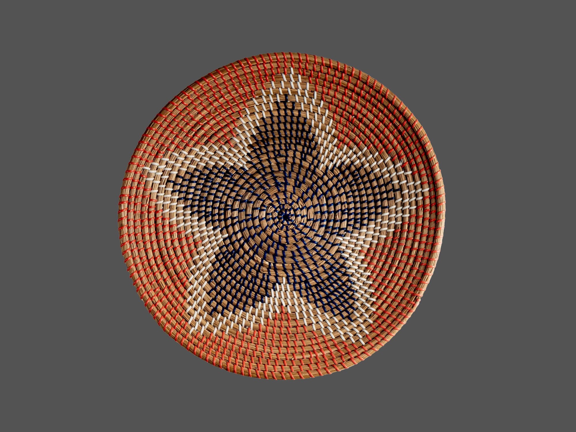 Medium Seagrass Hand-Woven Wall Basket, Styles 2