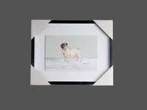 Framed Wall Art w/ Dog Image