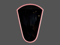 Metal Framed Wall Mirror, Pink
