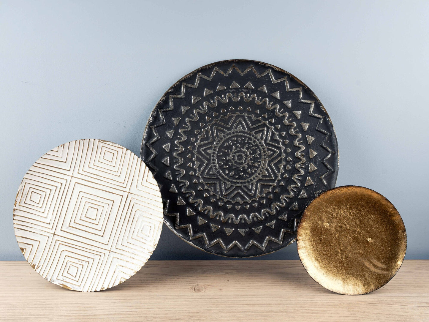Metal 3 Plates Wall Décor
