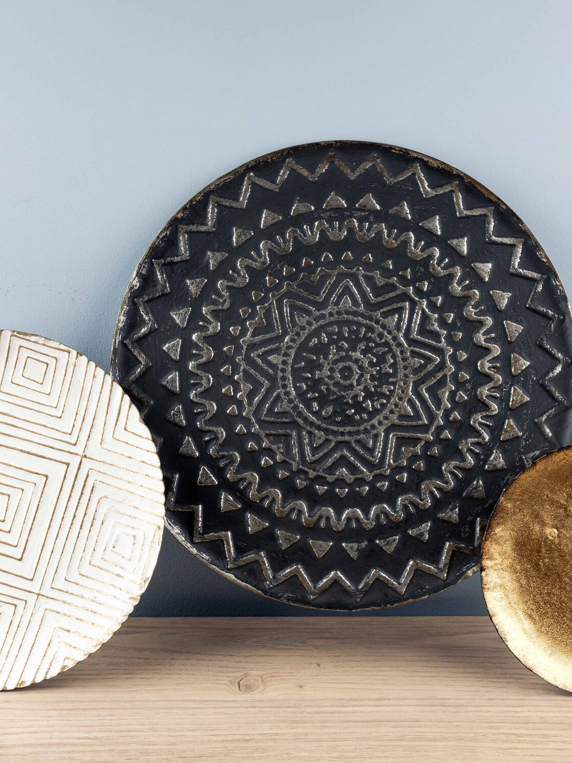 Metal 3 Plates Wall Décor