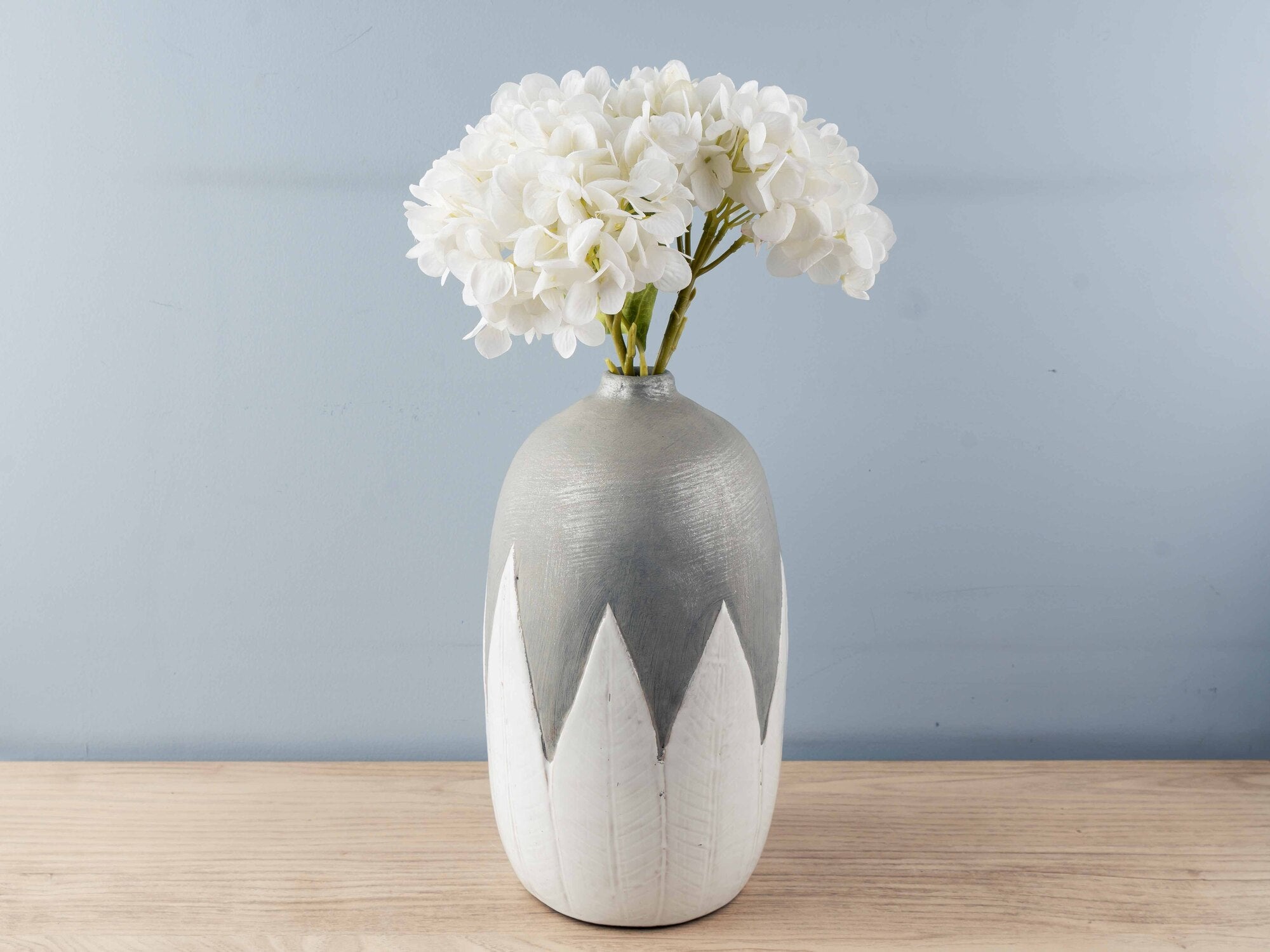Terra Cotta Hand-Painted Vase, Large