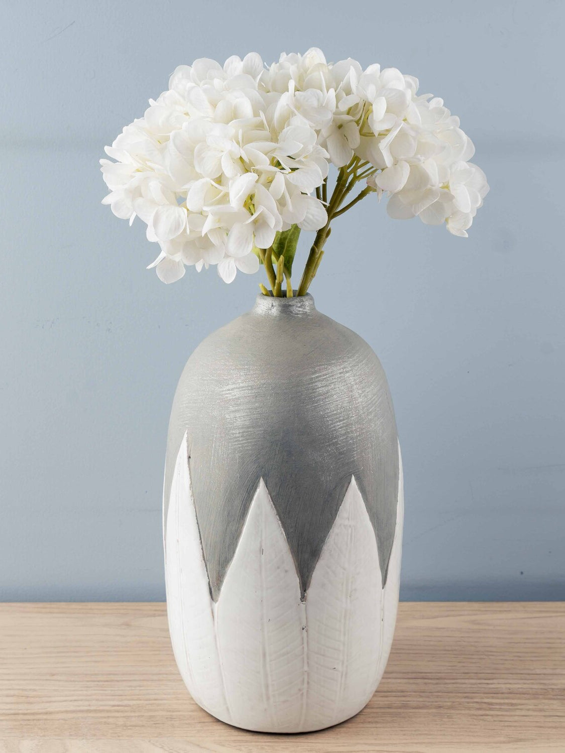 Terra Cotta Hand-Painted Vase, Large