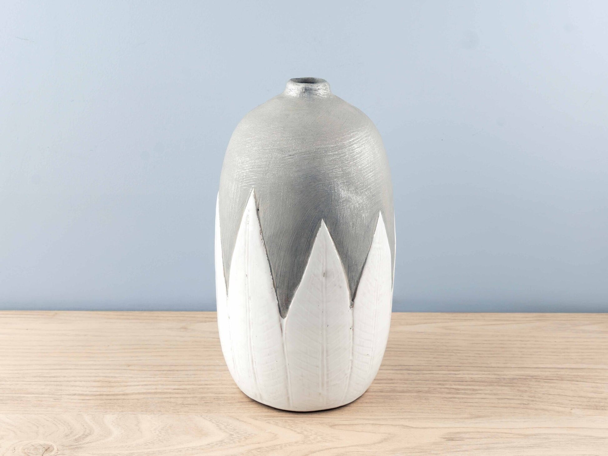 Terracotta Hand-Painted Vase, Large