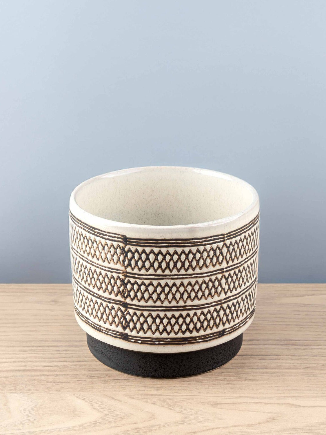 Stoneware Planters, Set of 2