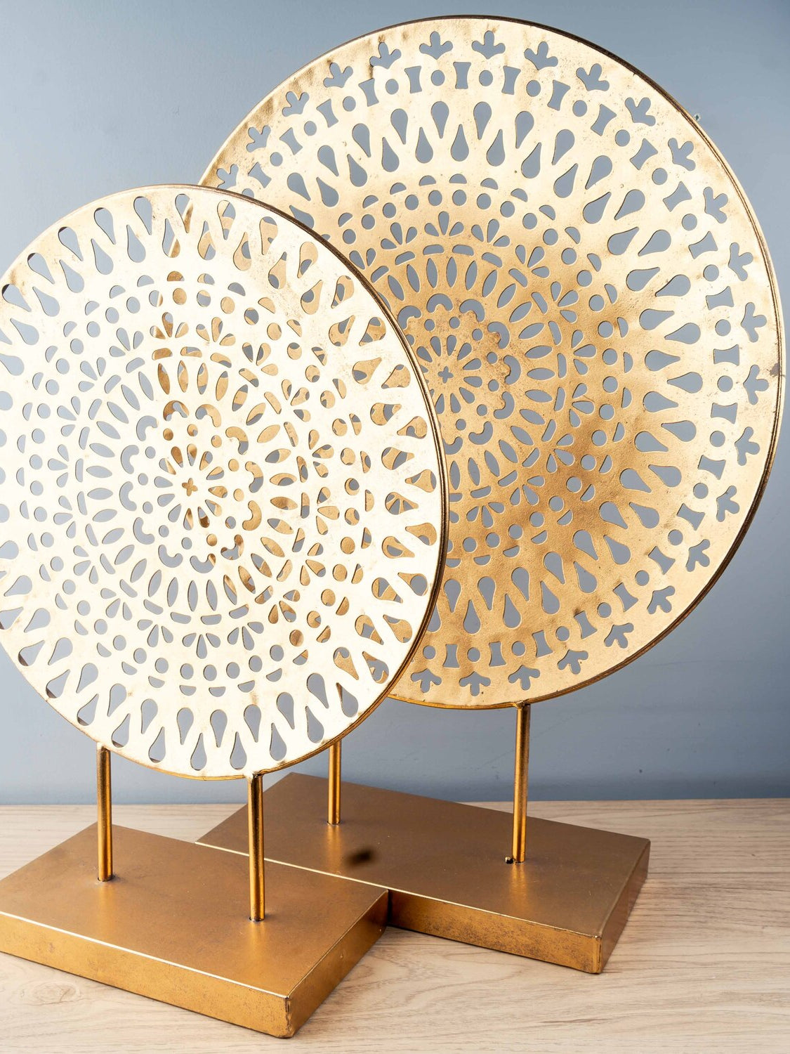 Vintage Hollowed Out Ornament, Gold, Large