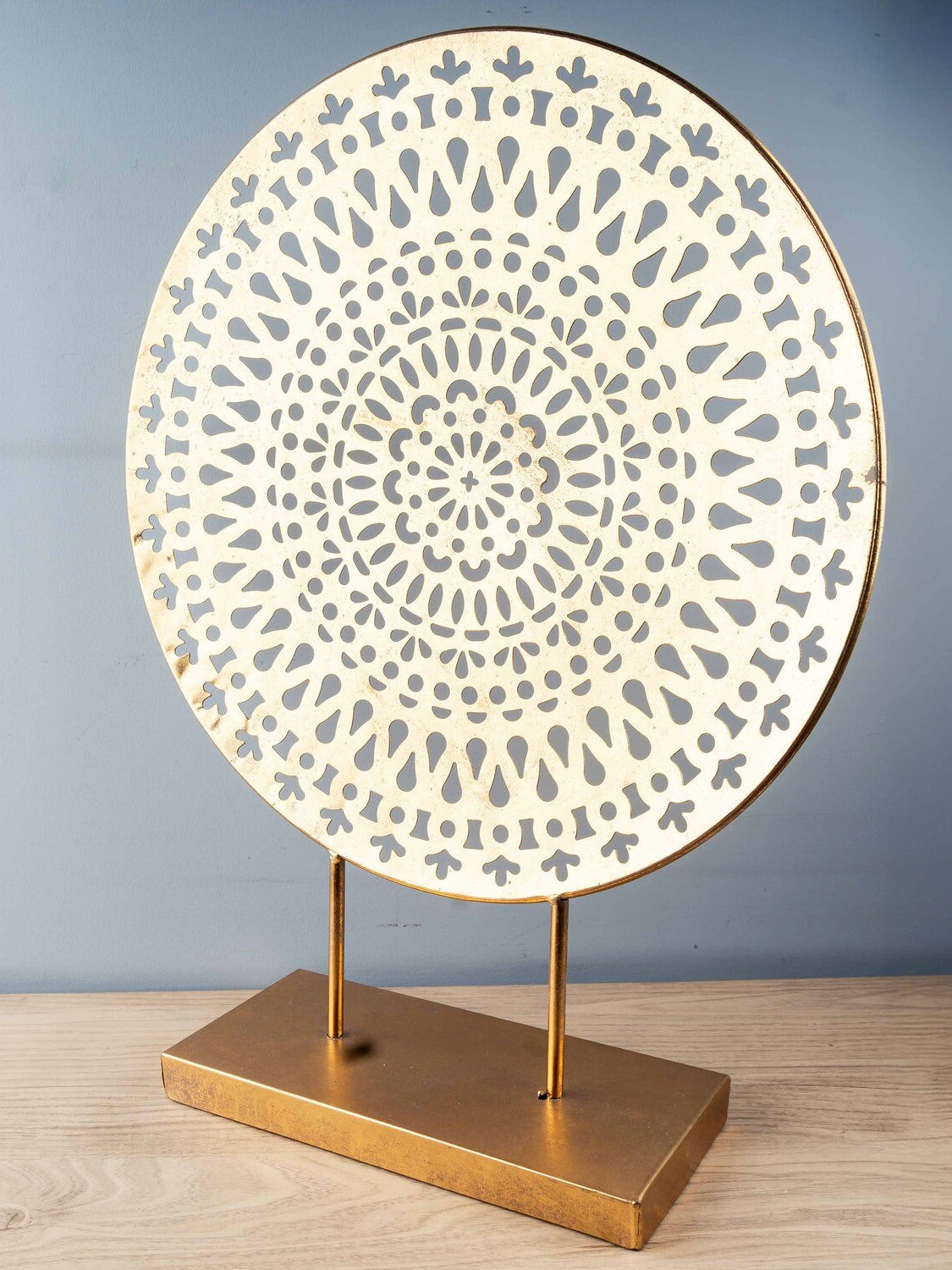 Vintage Hollowed Out Ornament, Gold, Small