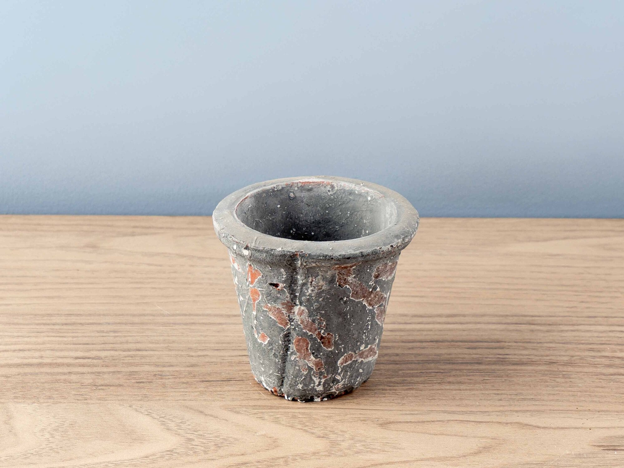 Clay Pot, Distressed Finish, 4 Styles, Holds 3" Pot (Each One Will Vary)