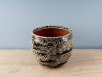 Terracotta Handmade Planter, Black
