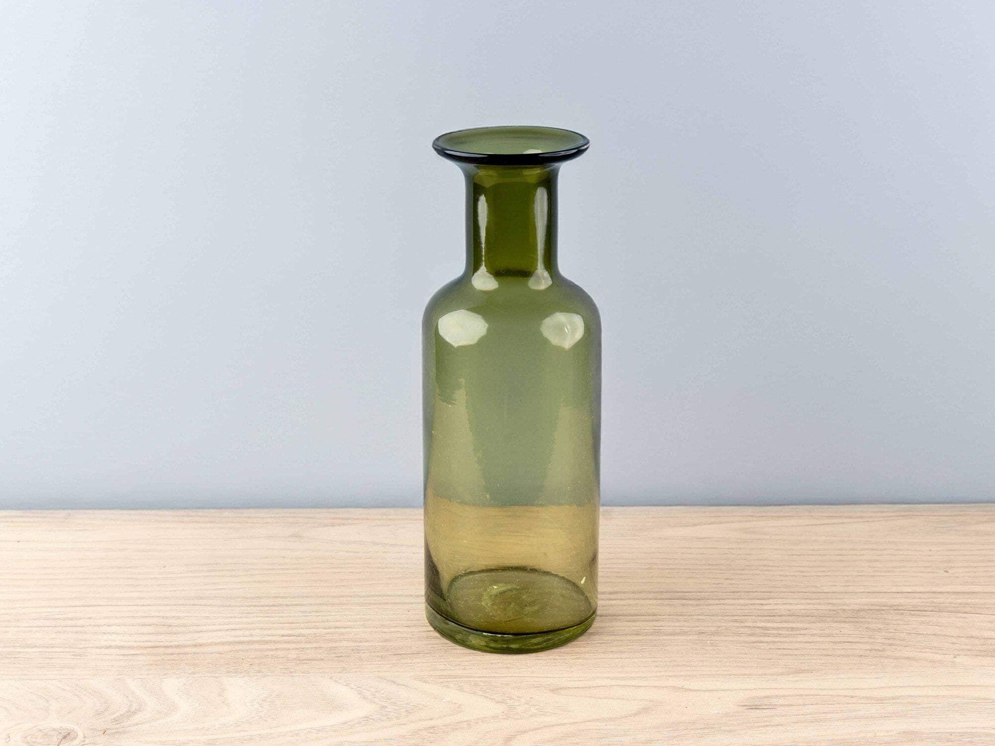 Glass Vase, Dark Green, Small