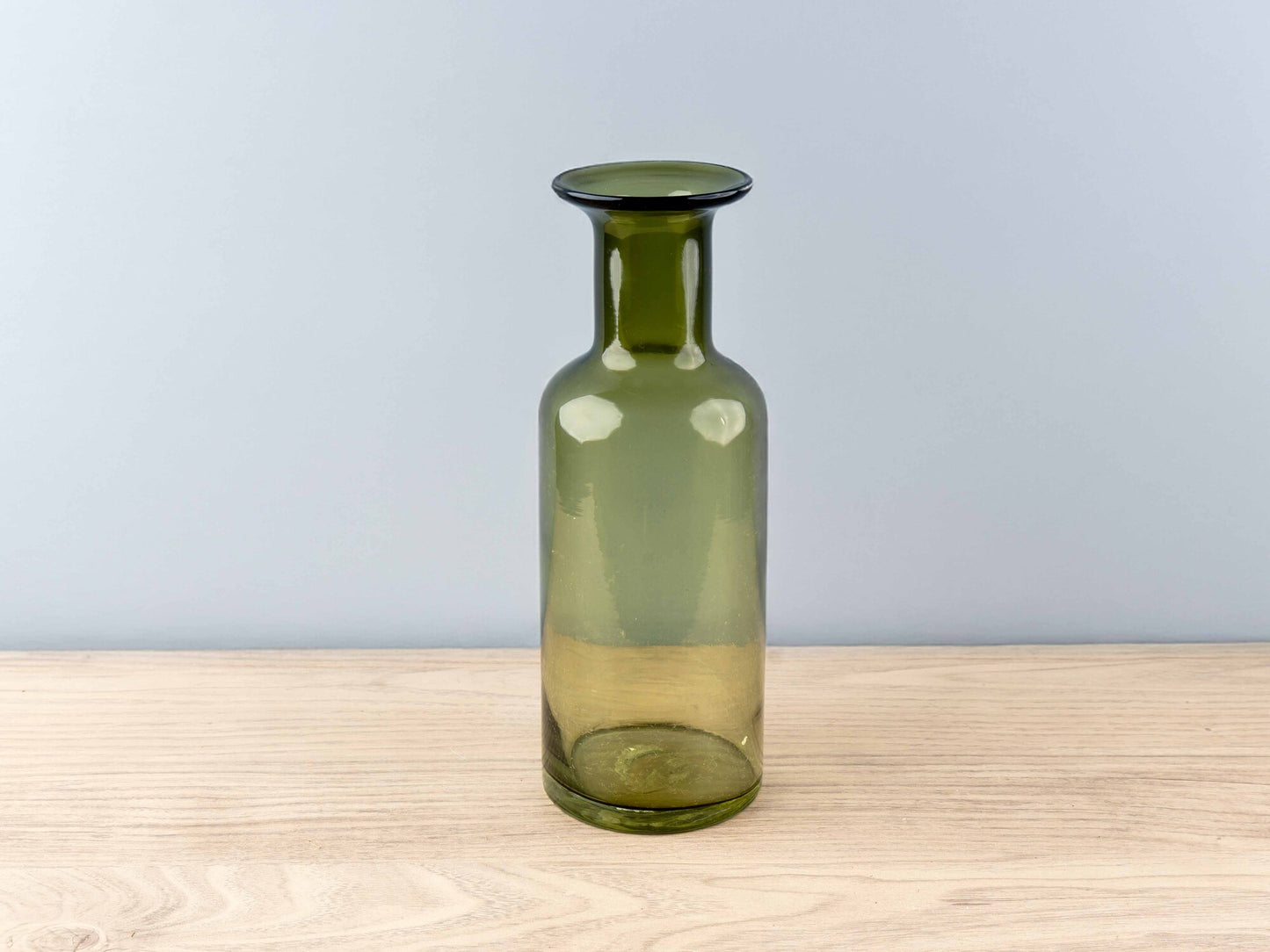 Glass Vase, Dark Green, Small