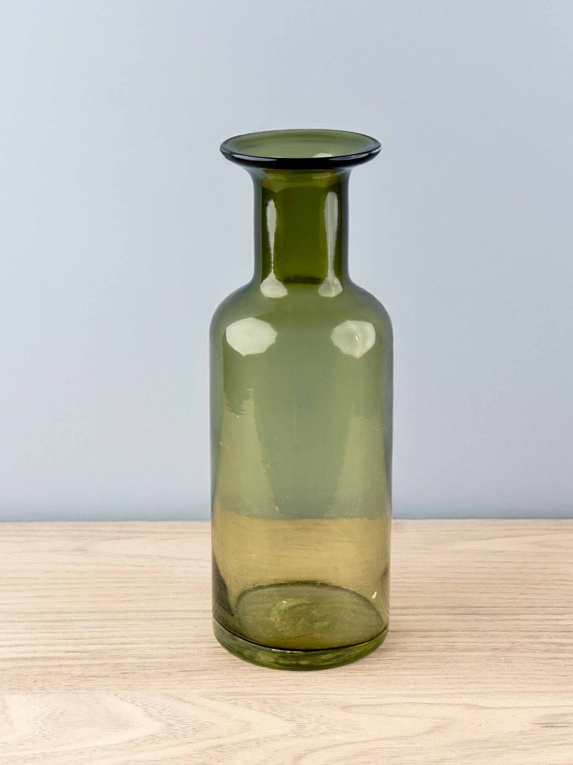 Glass Vase, Dark Green, Small