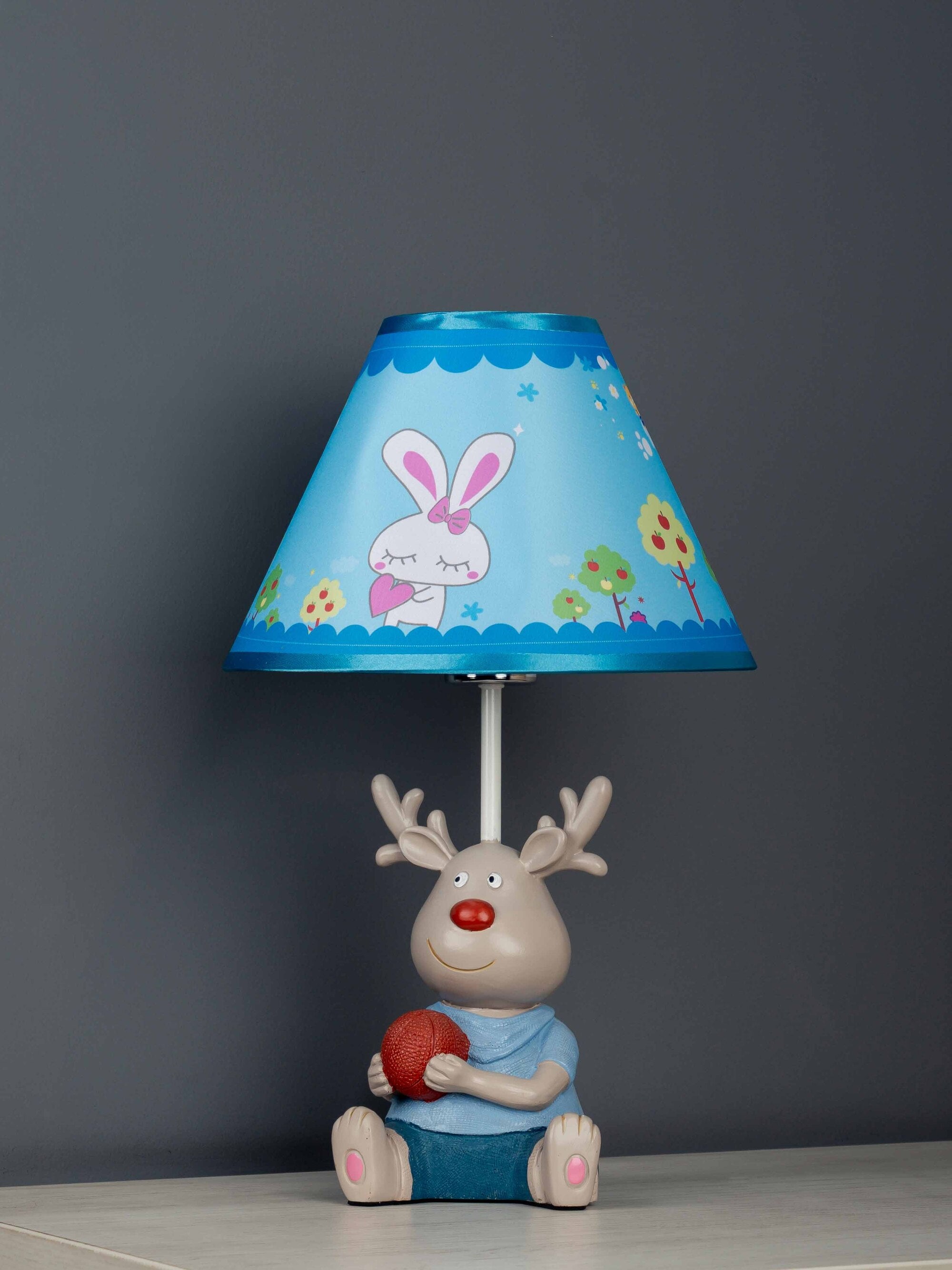 Reindeer Lamp-Blue