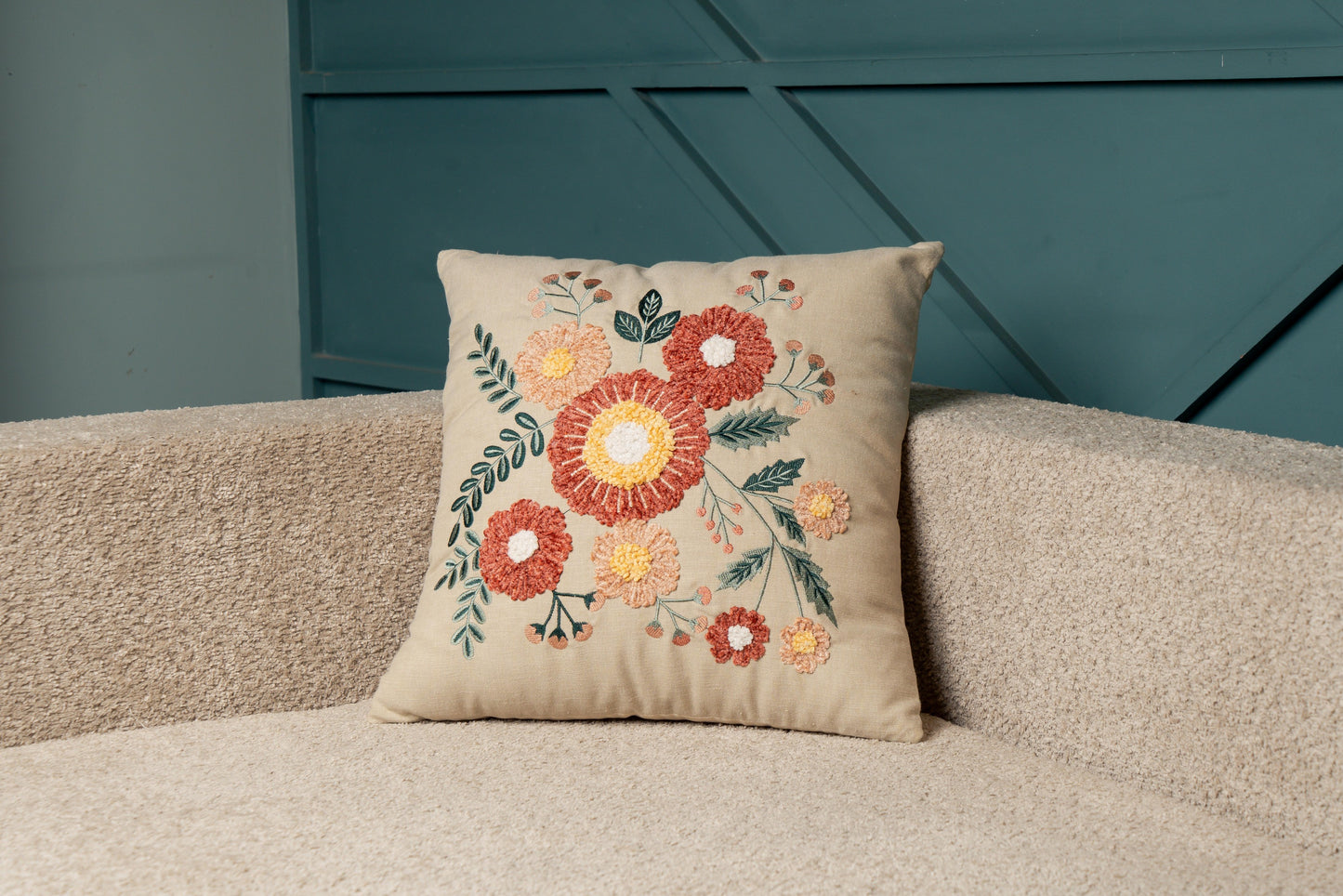 Pink Floral Embroidery