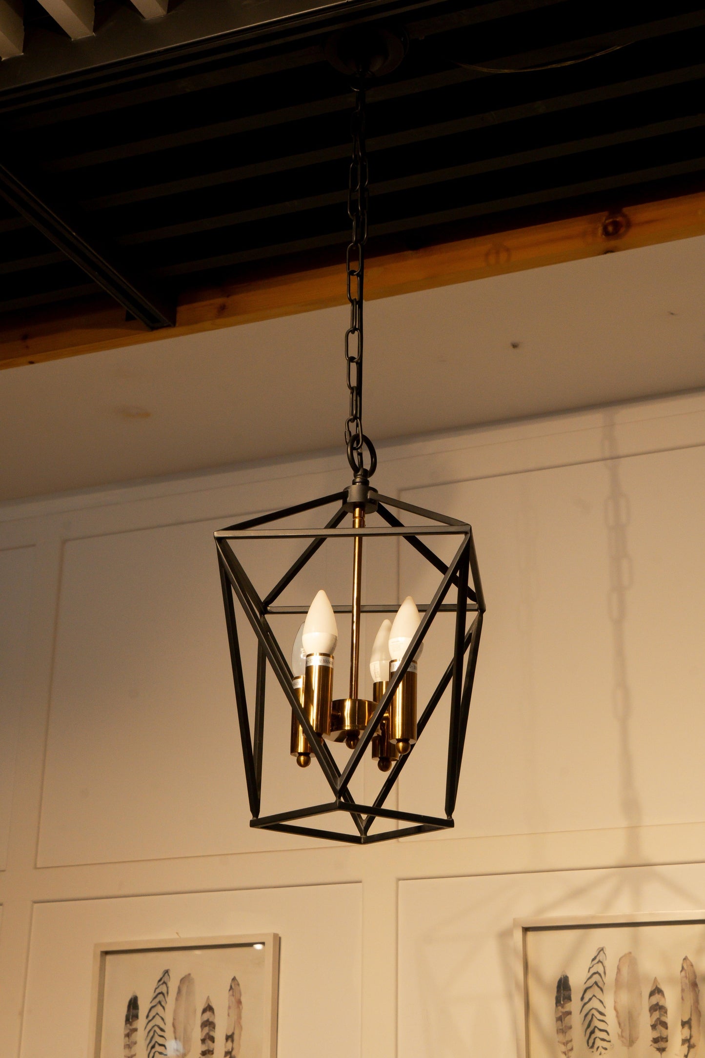 Metal Chandelier w/ 4 Lights