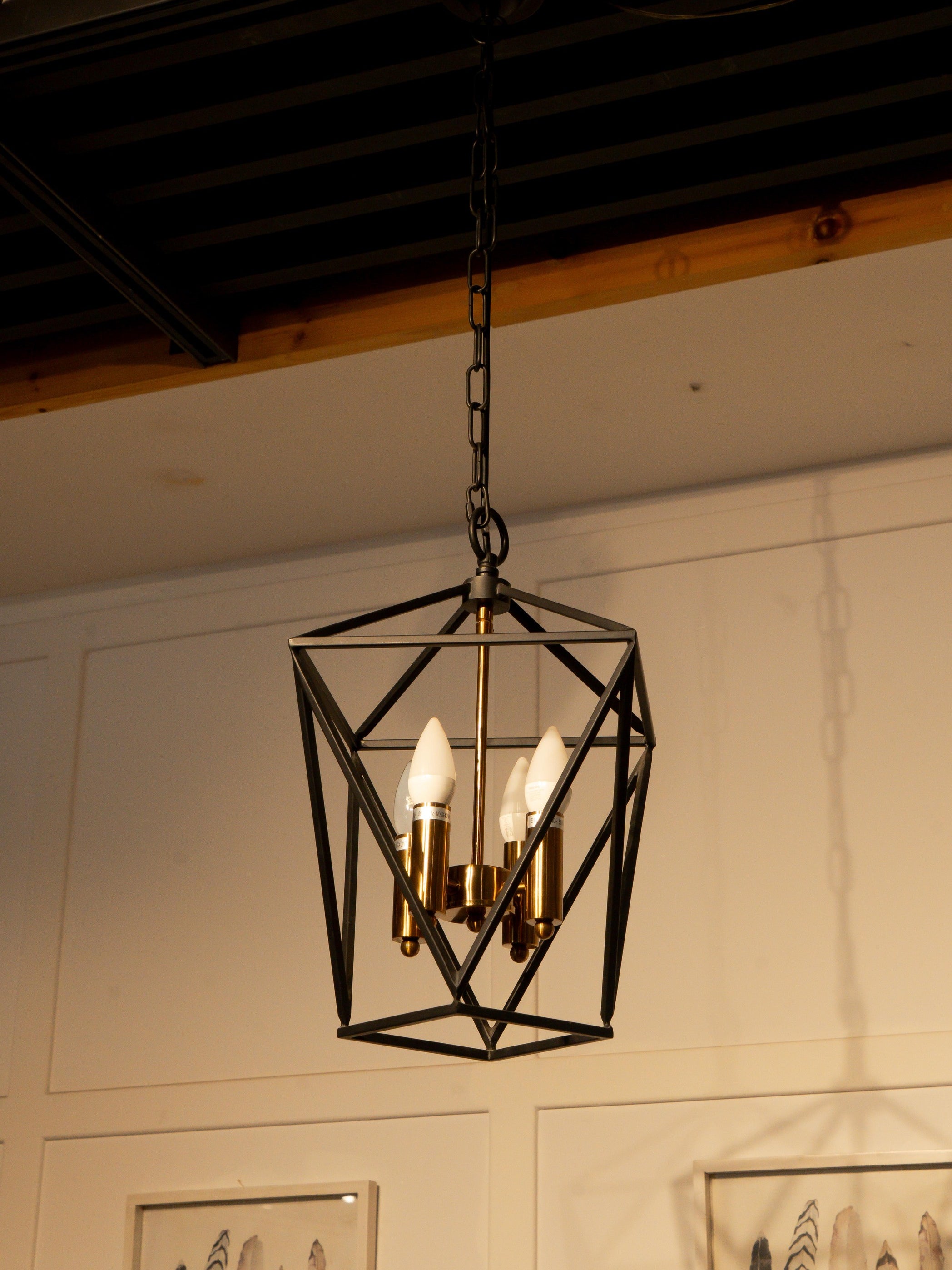Metal Chandelier w/ 4 Lights