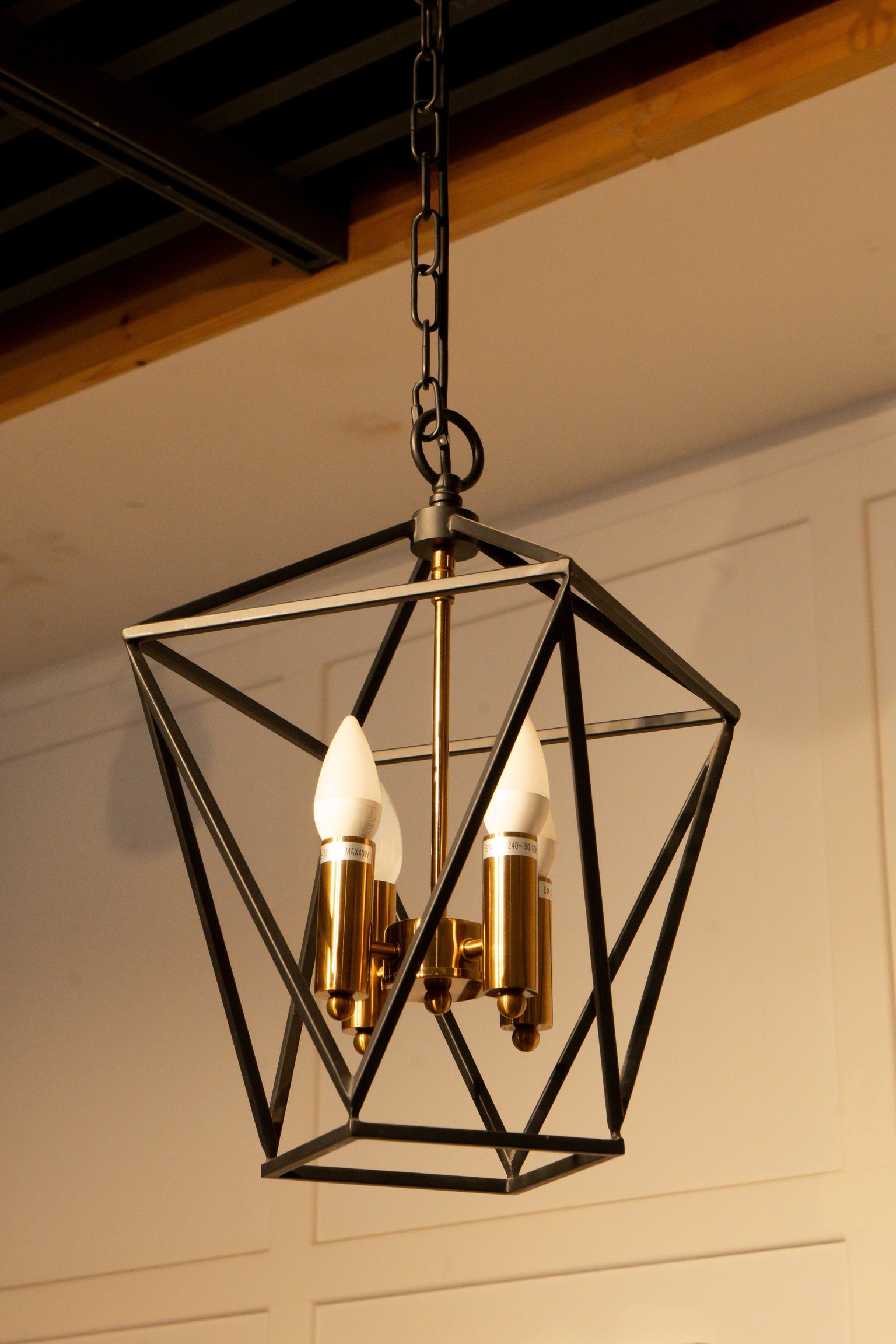 Metal Chandelier w/ 4 Lights