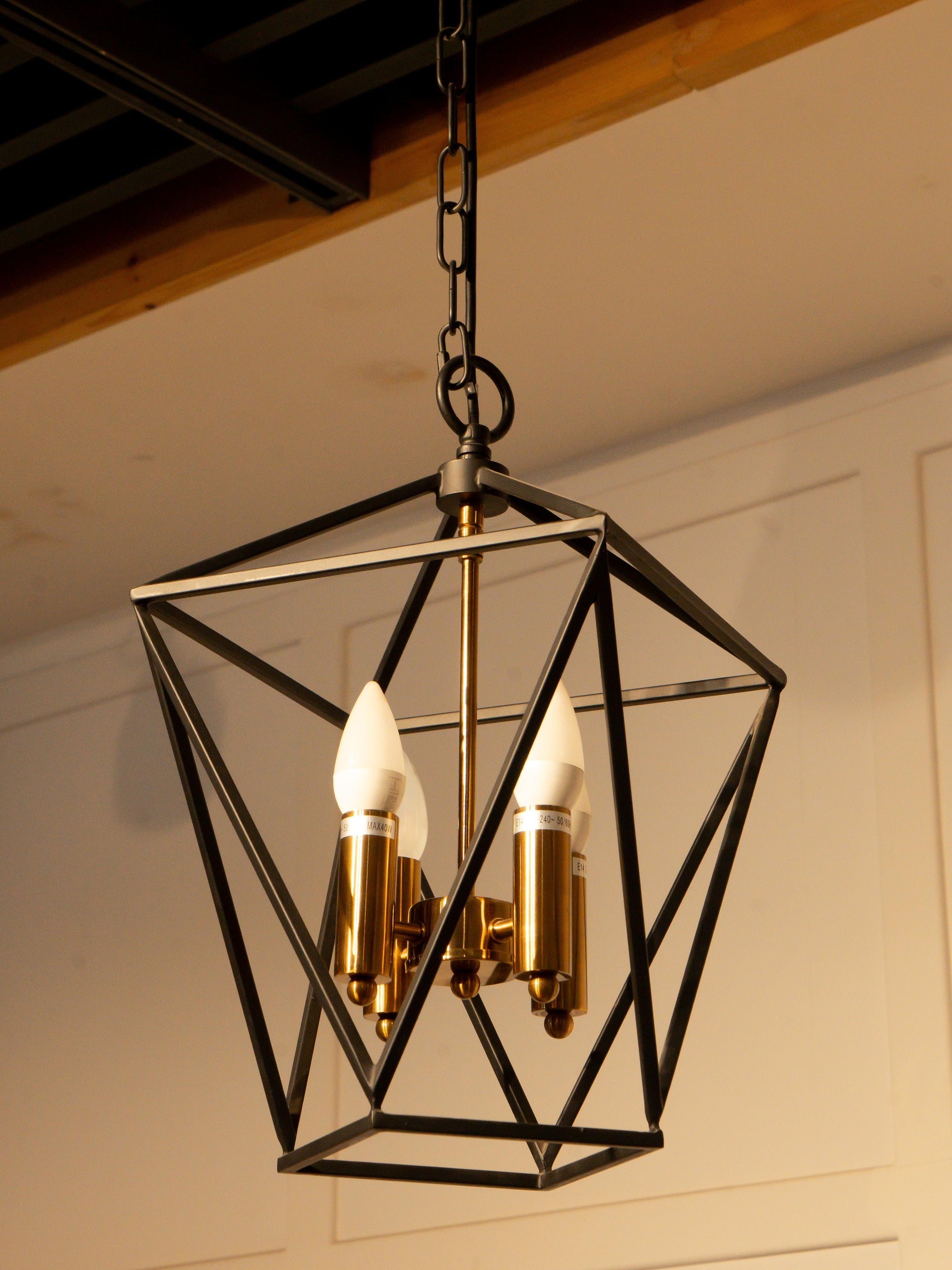 Metal Chandelier w/ 4 Lights