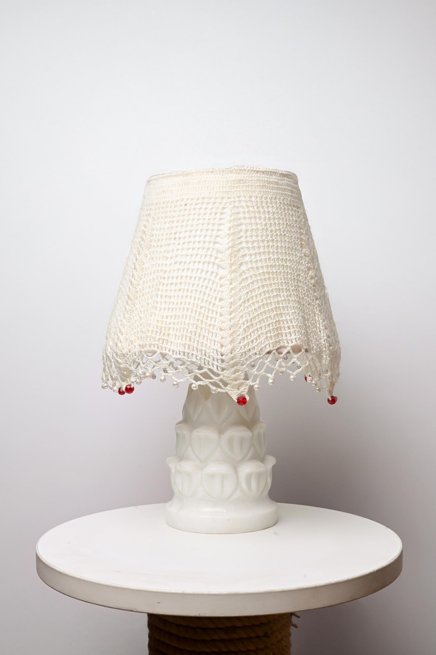 White Sharifa Table Lamp
