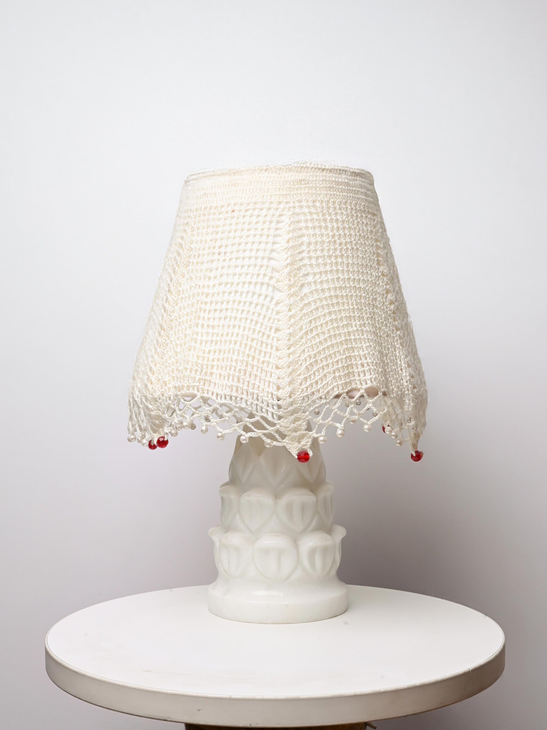 White Sharifa Table Lamp