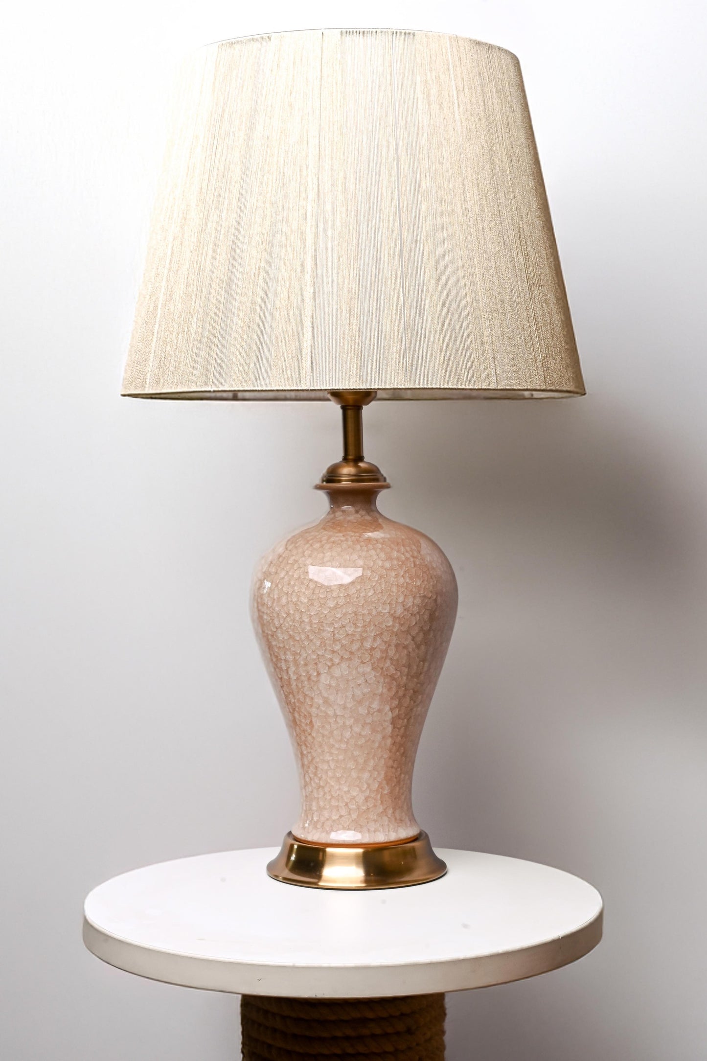 Pink Porcelain Table Lamp